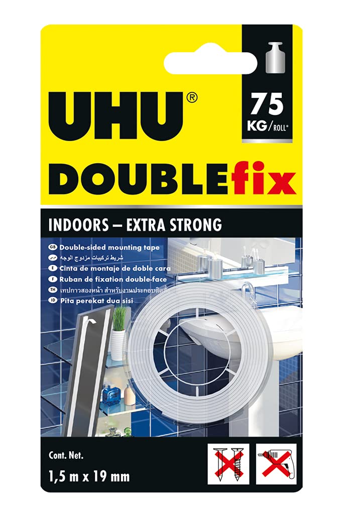 Doublefix Indoors Extra Strong 19mm x 1.5m UHU 46855